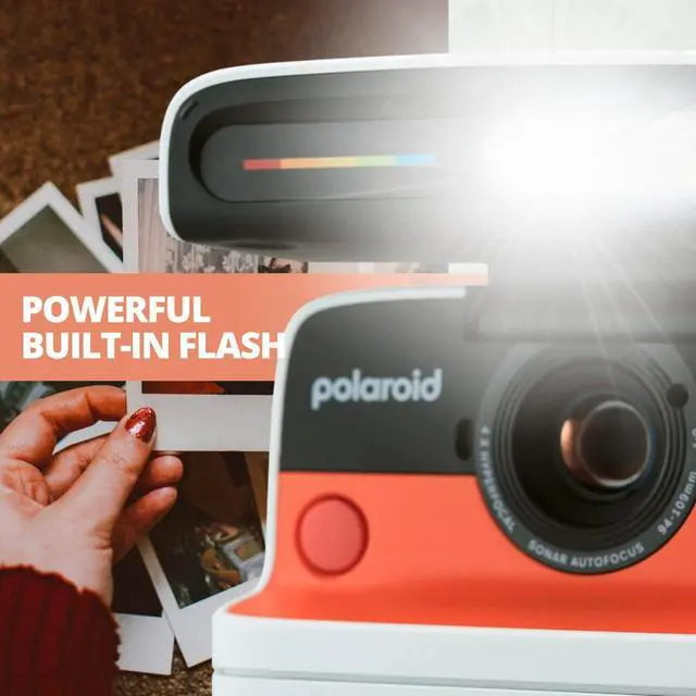 Alt view image 5 of 7 - Flip Instant Camera Bundle (Black) | Sonar Autofocus, Film Kit (4 Items) - Vintage Design, Easy-to-Use for Photography Lovers