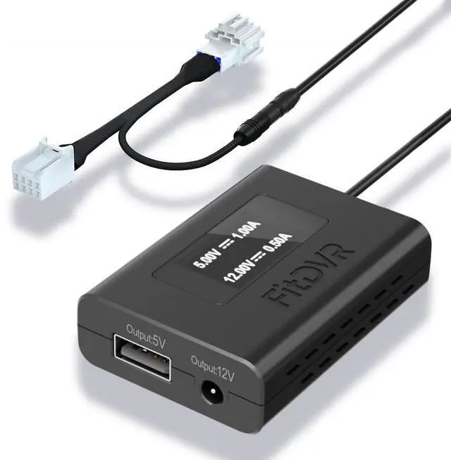 Main image of Power Adapter (8-Pin) for Honda, Connects to Overhead Console, LED Display USB Power Source, Easy to Install, 5V 12V Output, for Dash Cam, Radar, D3-030