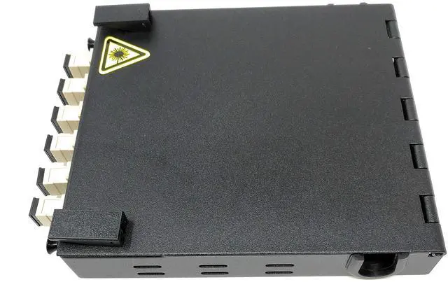 Alt view image 3 of 5 - Wall Mount Fiber Enclosure with Spool and Loaded 6 Port SC-UPC OM1/OM2 Multimode Simplex LGX Panel
