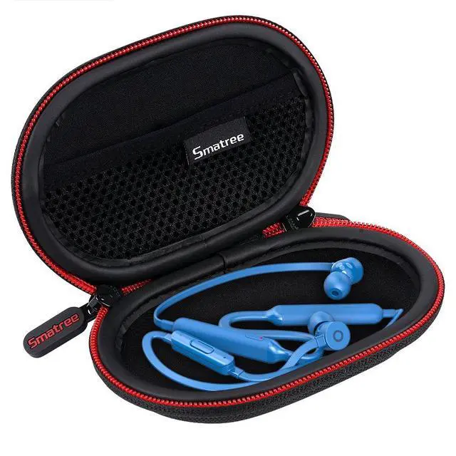 Alt view image 2 of 7 - Headphone Hard Case Compatible with BeatsX,Beats Flex,Powerbeats2 | With Powerbeats3 Earphones,Bluetooth Sports Headphones,Portable Carrying Case Storage Bag for Earphone,Earbud(Black)