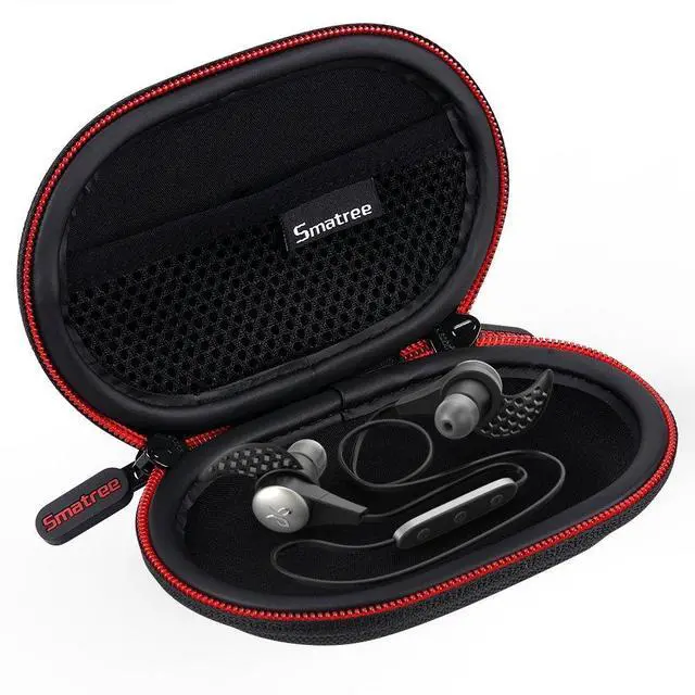 Alt view image 4 of 7 - Headphone Hard Case Compatible with BeatsX,Beats Flex,Powerbeats2 | With Powerbeats3 Earphones,Bluetooth Sports Headphones,Portable Carrying Case Storage Bag for Earphone,Earbud(Black)