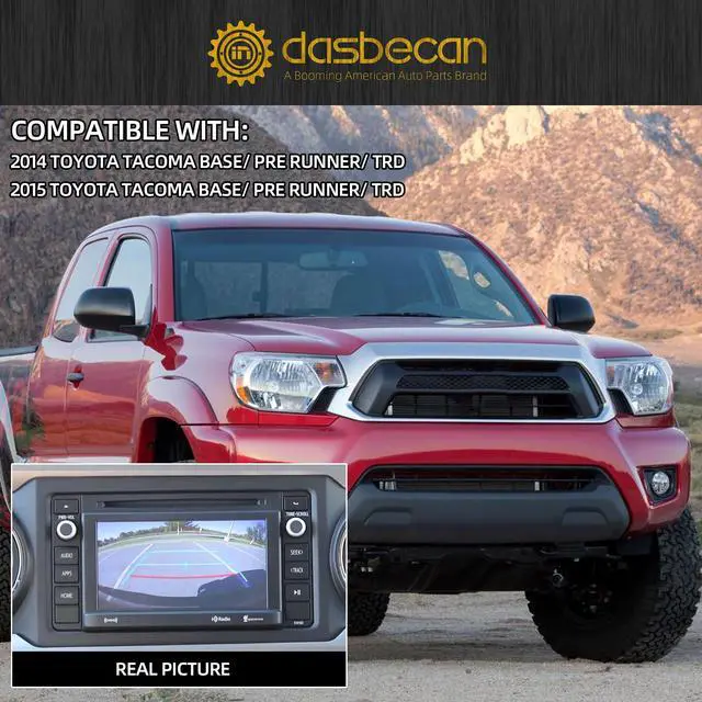 Alt view image 5 of 7 - 6Pin Backup Camera Compatible with 2014 2015 Toyota Tacoma | 86790-04021 86790-04020