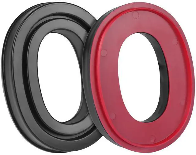 Main image of Gel Ear Pads Compatible with 3M WorkTunes(90543, 90544, 90542, 90541), Replacement Ear Cushion for 3M Peltor X1A-X5A Headsets - with Red Bottom Shell