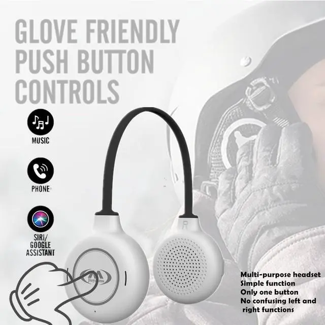 Alt view image 2 of 7 - ski Helmet Headphones,True Wireless Bluetooth Helmet Speakers for Skiing, Snowboarding Mountain Biking