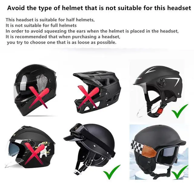 Alt view image 3 of 7 - ski Helmet Headphones,True Wireless Bluetooth Helmet Speakers for Skiing, Snowboarding Mountain Biking
