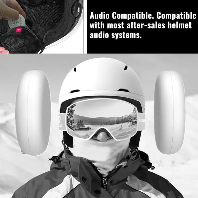 Alt view image 6 of 7 - ski Helmet Headphones,True Wireless Bluetooth Helmet Speakers for Skiing, Snowboarding Mountain Biking