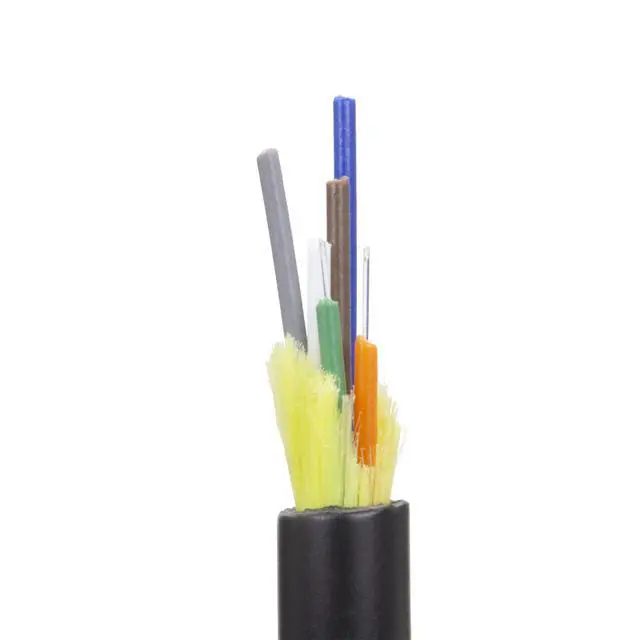 Alt view image 2 of 7 - 1000ft Black 6-Strand Fiber Indoor/Outdoor Multimode 62.5/125 OM1 Cable, Riser Rated, Water-Blocking GR-409-CORE Fiber Optic Cable