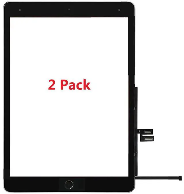 Alt view image 3 of 7 - for iPad 9 (9th Generation) Screen Replacement 2 Pack 10.2 Inch Digitizer, for iPad 9th Gen (2021 Released) A2602 A2603 A2604 A2605 Touch Glass with Home Button
