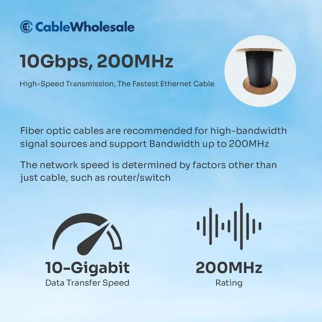 Alt view image 6 of 7 - 1000ft Black 6-Strand Fiber Indoor/Outdoor Multimode 62.5/125 OM1 Cable, Riser Rated, Water-Blocking GR-409-CORE Fiber Optic Cable