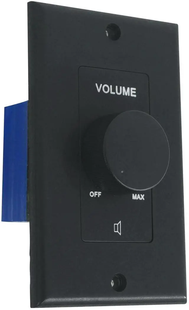 Alt view image 2 of 7 - VOL70200 Black 200W 70V/100V Zone Volume Controller Box, 3-Pack | 1-Gang, 12-Step Attenuation, Detachable Euro-Block Terminal, Multi-Zone, Bakelite Knob, Mounting Screws Included