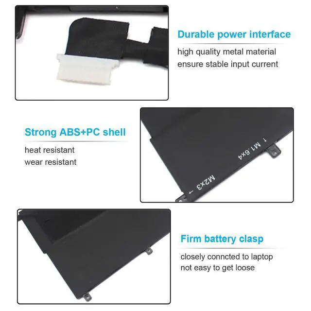 Alt view image 4 of 7 - 46Wh Type NNF1C HMPFH Laptop Battery for Dell XPS 13 9365 2-in-1 13-9365 P71G P71G001 NNFIC 0NNF1C 0HMPFH Replacement 7.6V 4-Cell
