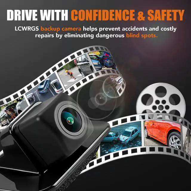 Alt view image 6 of 7 - Backup Camera Rear View Fits for 14-2017 Honda Accord Sedan EX-L/Touring | 2014 2015 2016 2017 Night Vision Parking Assist Reverse Camera Replaces# 39530-T2A-U110, 39530-T2A-A21, 39530T2AA31