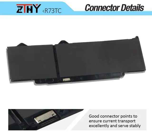 Alt view image 4 of 7 - 54Wh R73TC DR02P Battery for Dell Latitude 5340 5350 5440 5450 5540 5550 | Latitude 3340 3440 3450 3540 3550 7455 Latitude 5340 5350 2-in-1 Precision 3480 3580 3490 3590 803W6 GRWKG JTG7N 11.4V 3-Cell