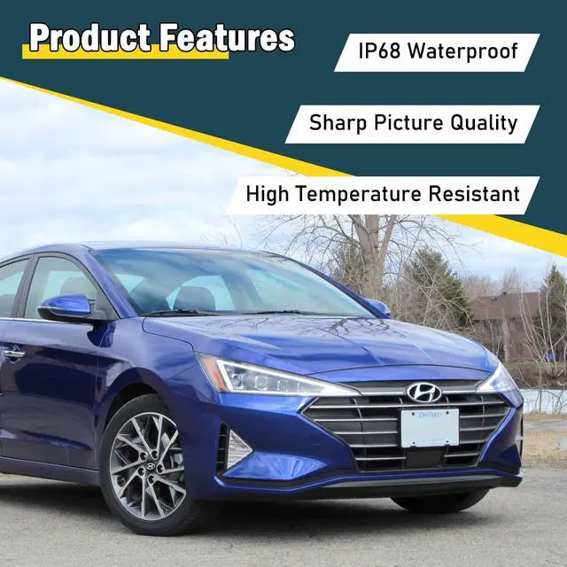 Alt view image 4 of 6 - Rear View Backup Camera Reverse Parking Assist Camera Compatible with Hyundai Elantra 2019 2020, Repalces # 99240-F2000, 99240F2000, 99240 F2000