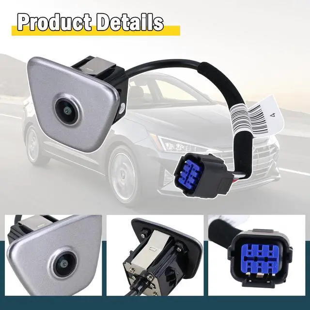 Alt view image 5 of 6 - Rear View Backup Camera Reverse Parking Assist Camera Compatible with Hyundai Elantra 2019 2020, Repalces # 99240-F2000, 99240F2000, 99240 F2000