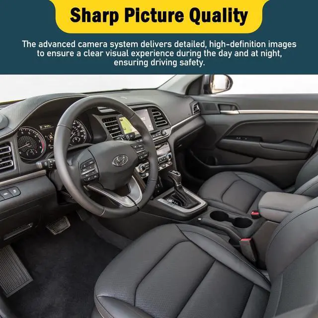 Alt view image 6 of 6 - Rear View Backup Camera Reverse Parking Assist Camera Compatible with Hyundai Elantra 2019 2020, Repalces # 99240-F2000, 99240F2000, 99240 F2000