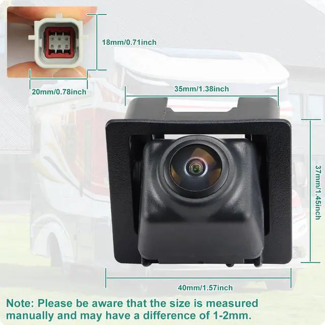 Alt view image 5 of 6 - 23205689 Rear View Backup Camera Compatible with Cadillac SRX 2010-2016 - Park Assist Camera, Replace OE # 15926122, 20910350, 22915398 by