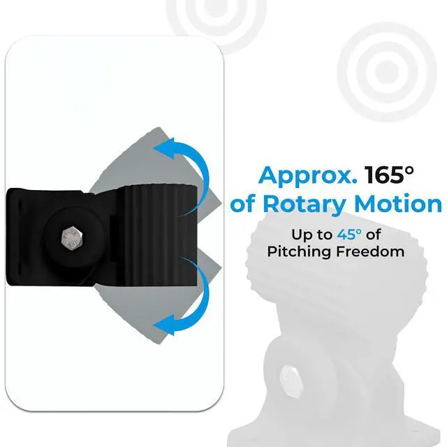 Alt view image 4 of 6 - Wall Mount Bracket Kit for Ubiquiti Nanostation Black | Fits for NS-5AC, LO-5AC, NSM5, LocoM5, NSM2, LocoM2 & LTU Lite, Carbon fiber black style