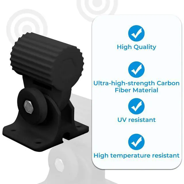 Alt view image 6 of 6 - Wall Mount Bracket Kit for Ubiquiti Nanostation Black | Fits for NS-5AC, LO-5AC, NSM5, LocoM5, NSM2, LocoM2 & LTU Lite, Carbon fiber black style