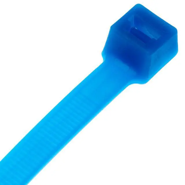 Alt view image 2 of 3 - PLT1M-M76 Cable Tie, Miniature, Tefzel, 4.0-Inch Length, Aqua (1,000-Pack)