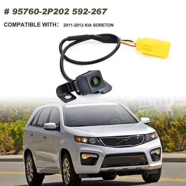 Alt view image 2 of 6 - Backup Camera Compatible with Kia Sorento 2011 2012 2013 | Replaces# 95760-2P202 592-267 957602P000 957602P201, Rear Parking Assist Camera