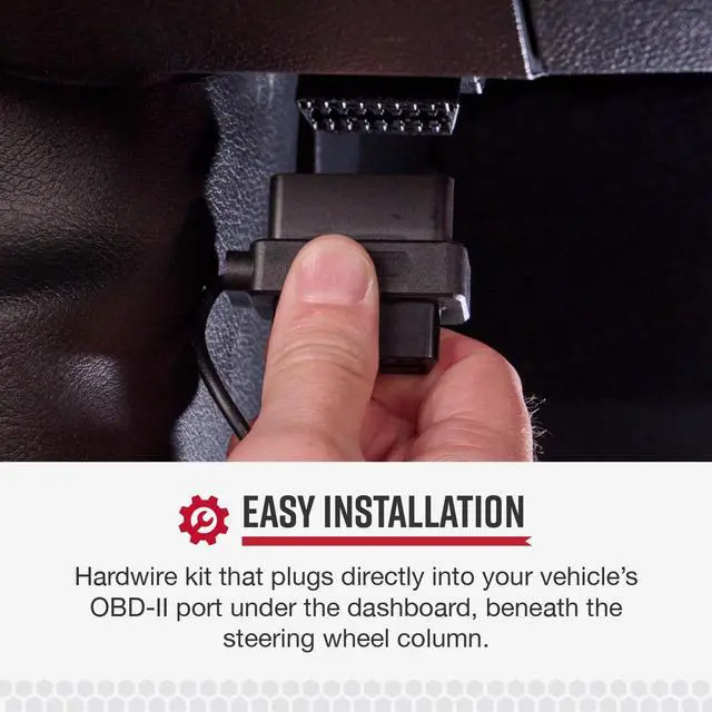 Alt view image 4 of 7 - 2.5A DIY Hardwire Kit Designed for and Drive HD Products | OBDII Port to Micro-USB, 15ft Cable, Intelligent Power Management, Enables Parking Mode and Motion Detection Feature