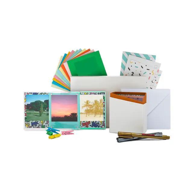 Alt view image 7 of 7 - Now Generation 3 Coral Analog Instant Camera Bundle | Cam Kit, Color Film