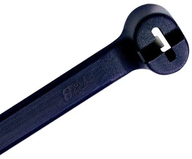 Main image of Thomas & Betts TY527MX Cable Tie 120lb 13" Ultraviolet Resistant Black Nylon with Stainless Steel Locking Device Distributor Pack (100 Pack)
