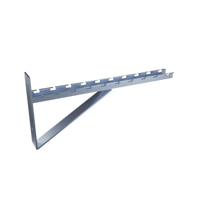 Alt view image 5 of 5 - Electro Zinc Plated Wire Mesh Cable Tray Bracket, Silver Steel, Triangle, Wall Mount, 450mm, 2 Pack