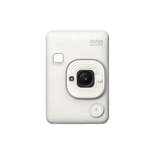 Alt view image 2 of 7 - Instax Mini LiPlay Hybrid Instant Camera with 20 Instant Films and Photo Album. Plus Stickers. Bonus Quality Photo Microfiber Cloth (Misty White)