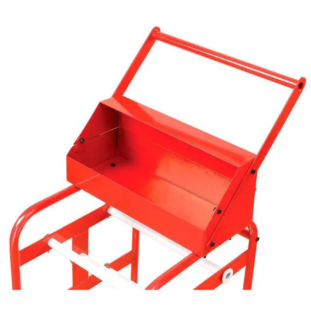 Alt view image 3 of 7 - Wire Reel Caddy, 14"W x 16"D x 31"H, Orange