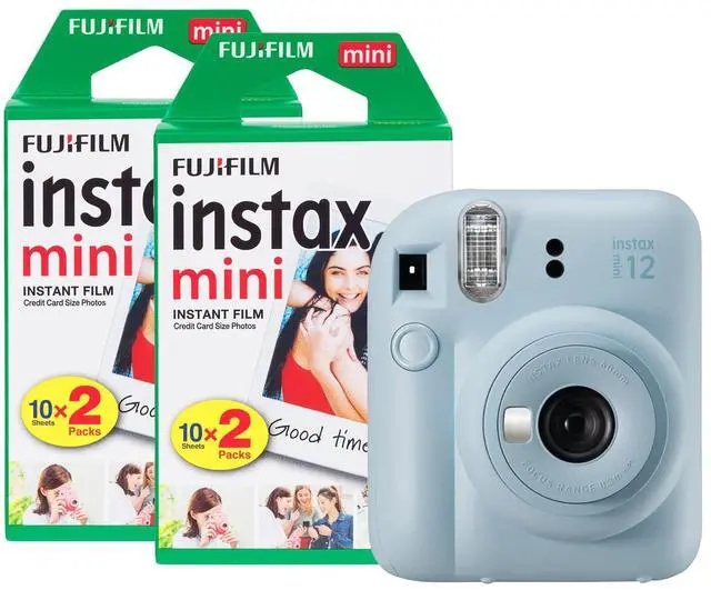 Main image of Fujifilm Mini 12 Instant Camera with 40 Shot Film Pack - Pastel Blue