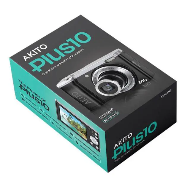 Alt view image 3 of 3 - Plus10 Kosher Digital Camera (Black) | 5X Optical Zoom, 5K Ultra HD