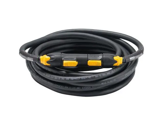Alt view image 3 of 3 - Genuine Neutrik | PowerCON True1 Male to Female | 12 AWG Extension Cable | 15' Ft | PC12-TFTM-15 | Made in The USA
