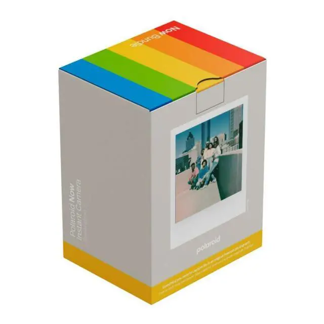 Alt view image 4 of 4 - Now Generation 3 Analog Instant Camera Bundle (White) | Two-Lens Autofocus System, Color Film 8 Photos