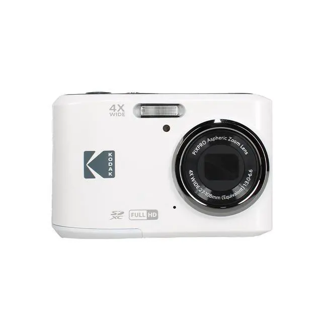 Alt view image 2 of 6 - PIXPRO FZ45 4X Zoom Camera (White) (FZ45WH) + Case Bundle | For Travel, Family & Everyday Photography | Wide-Angle Lens | Full HD Video | 16MP | 4x Optical Zoom + 64GB Memory Card