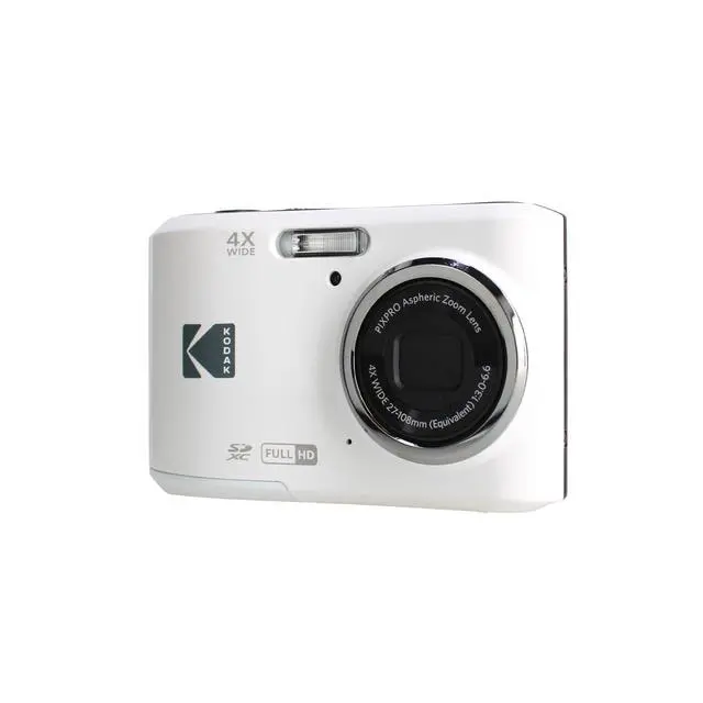Alt view image 4 of 6 - PIXPRO FZ45 4X Zoom Camera (White) (FZ45WH) + Case Bundle | For Travel, Family & Everyday Photography | Wide-Angle Lens | Full HD Video | 16MP | 4x Optical Zoom + 64GB Memory Card