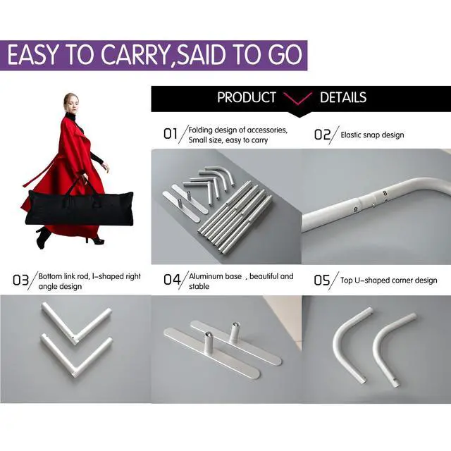 Alt view image 4 of 6 - Customizable Tension Fabric Display Backdrop Trade Show Backdrop | (Frame+Single-Sided Print 7.5x7.5ft) Stand Banner HD Printing For Exhibition,Booth,Conference,Weddings,Party