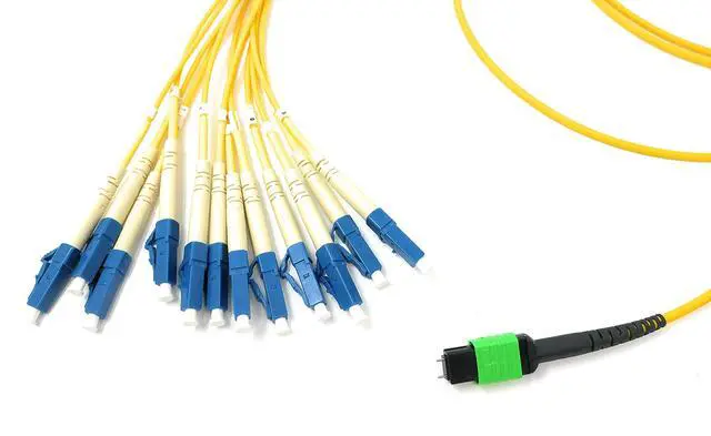 Alt view image 4 of 5 - Singlemode MPO Male APC to 12 x LC-UPC Simplex Breakout Cable, 20 Meter