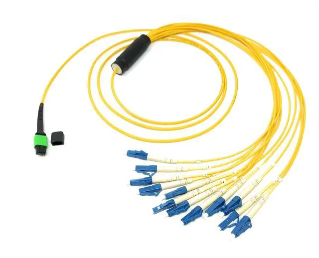Alt view image 5 of 5 - Singlemode MPO Male APC to 12 x LC-UPC Simplex Breakout Cable, 20 Meter