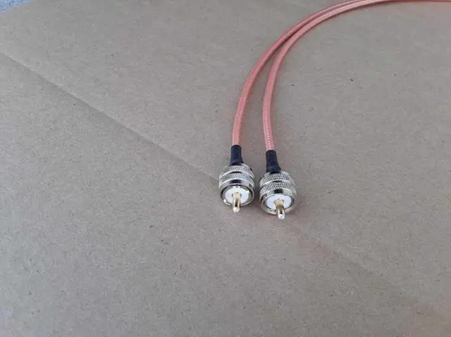 Main image of RG400 Double Silver Braid 50 Ohm Coaxial Cable PL259 to PL259 (100 FT)