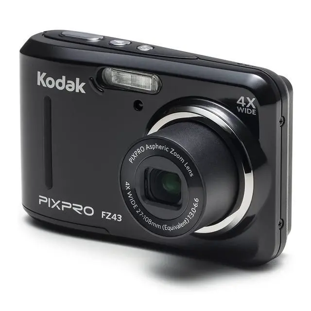 Alt view image 6 of 7 - PIXPRO FZ45 Friendly Zoom Digital Camera (Black) Bundle | 32GB Memory Card, Photography Cleaning Kit, High-Performance Ultra Alkaline AA Batteries, Case, (8 items)