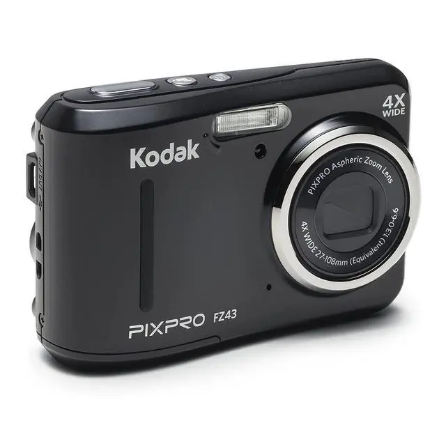 Alt view image 7 of 7 - PIXPRO FZ45 Friendly Zoom Digital Camera (Black) Bundle | 32GB Memory Card, Photography Cleaning Kit, High-Performance Ultra Alkaline AA Batteries, Case, (8 items)
