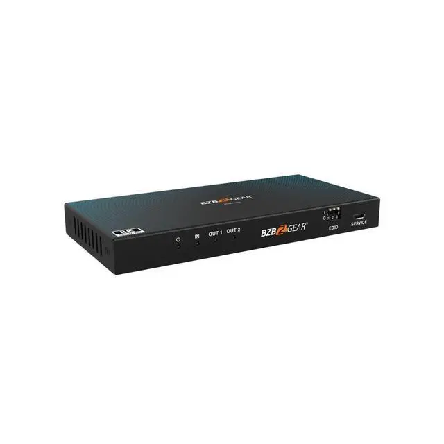 Alt view image 2 of 7 - 1x2 8K UHD HDMI 2.1 Splitter with Auto Downscaling/Audio De-Embedding (8K60/4K120 and VRR/FVA/ALLM Support)