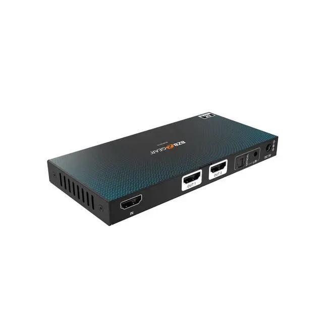 Alt view image 4 of 7 - 1x2 8K UHD HDMI 2.1 Splitter with Auto Downscaling/Audio De-Embedding (8K60/4K120 and VRR/FVA/ALLM Support)