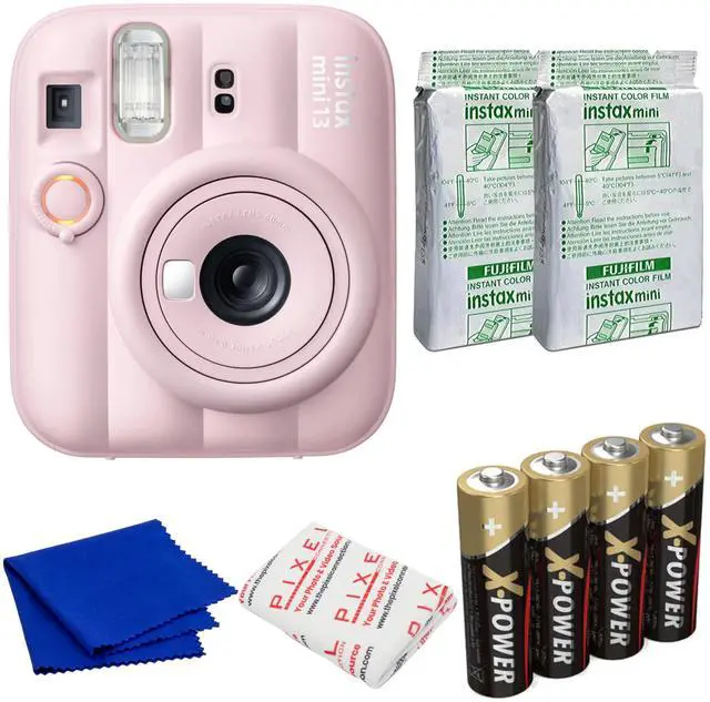 Main image of Instax Mini13 Instant Film Camera (Candy Pink) Bundle with 2 x Instax Mini Foil Pack, Ansmann AA 4-Pack Battery, & Additional Accessories