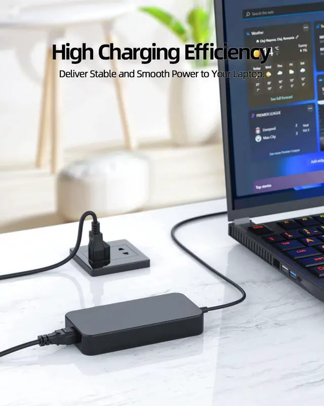Alt view image 2 of 6 - 10FT 135W Charger Fit for Acer Nitro 5 Charger - (Replacement for Acer Nitro 5 AN515-57 AN515-55 AN515-54 AN515-51 AN515-53 N20C1 N18C3 N18C4 Gaming Laptop, ADP-135KB T/ADP-135NB B Power Cord Supply)