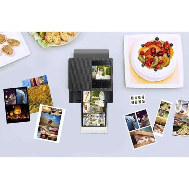 Alt view image 7 of 7 - SELPHY CP1500 Compact Photo Printer Accessory Wallet (Black) Bundle | For Home & Office Printing + 64GB Memory Card + Cleaning Kit + Card Reader + RP-108 Color Ink and Paper Set (5539C001)
