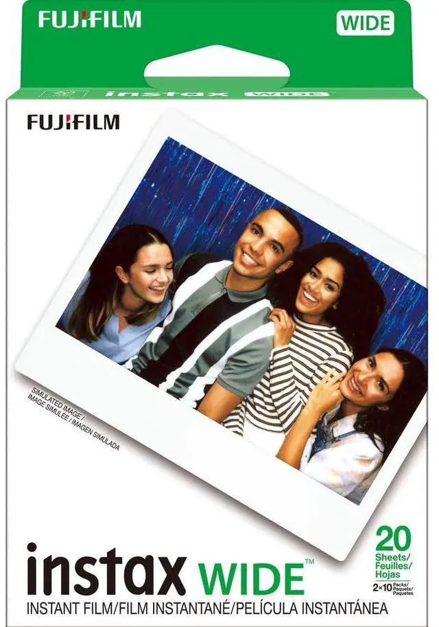 Alt view image 3 of 4 - INSTAX Wide Film 100 Exposures Bundle | For Instant Photos, Scrapbooks & Sharing | Includes Cleaning Cloth