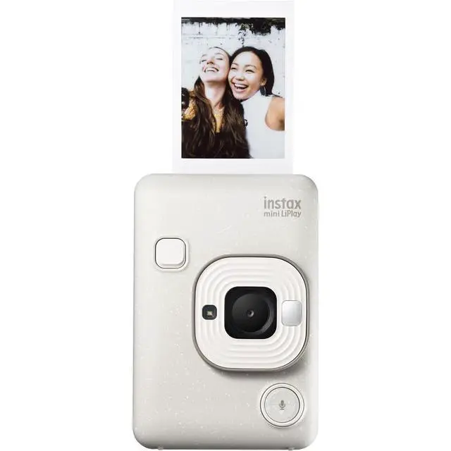 Alt view image 2 of 7 - INSTAX MINI Liplay Hybrid Instant Camera Bundle, Includes: INSTAX MINI Instant Film (40 Exposures), 32GB MicroSD Memory Card and Card Reader (5 Items) (Misty White)